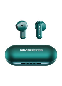 Monster Monster XKT25 Wireless Bluetooth Earbuds Gaming Headphones Deep Bass Low Latency Game Headset with Built-in Microphone For Gaming Noise Canceling Headsets Green  - Image 1