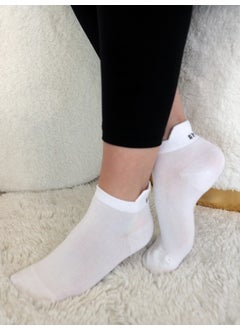 Buluş Organic 3-Pack White Special Heel Technology Viscose Women's Booties Socks  - Image 2