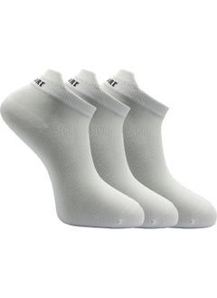 Buluş Organic 3-Pack White Special Heel Technology Viscose Women's Booties Socks  - Image 1
