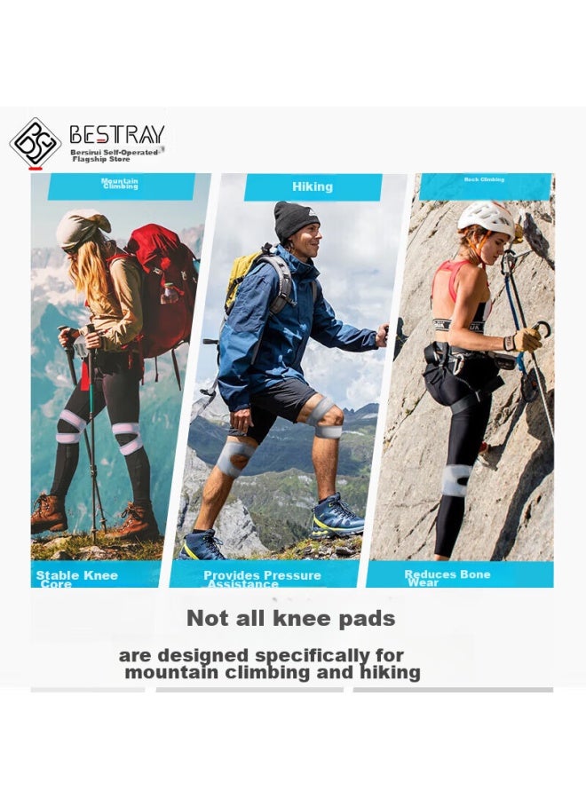Bestray Baisirei Mountain Climbing Knee Pads, Hiking-specific, For Men And Women, Outdoor Trekking, Sports Shock-absorbing, Patella Protection, Professional Equipment, Outdoor Wear, Knee Protection - Image 1