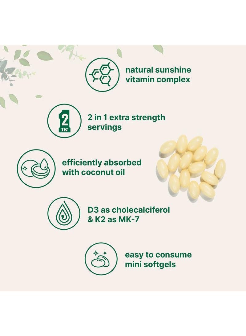 Sthxyfaith Vitamin D3 & K2 (10,000 IU + 200 mcg) 180 SoftGels,Immune Support 2in1 Formula,GMO Free,Gluten Free,Dairy Free - Image 3