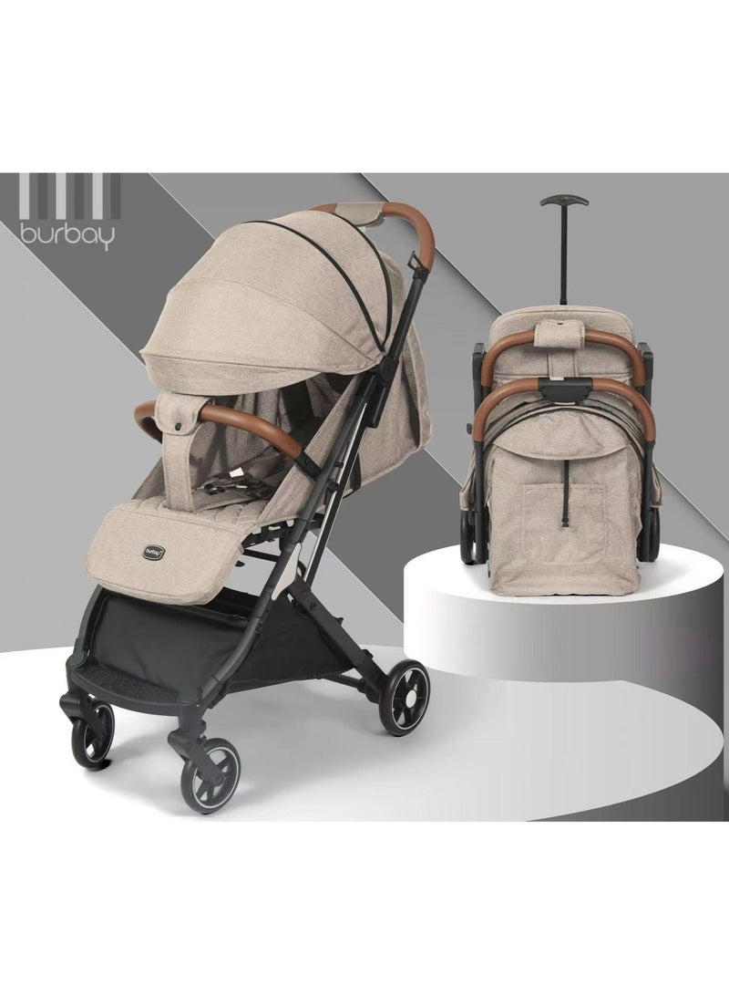 Burbay Ultra‑Compact Travel Stroller – Lightweight, One‑Second Fold, Airplane‑Ready - Image 2
