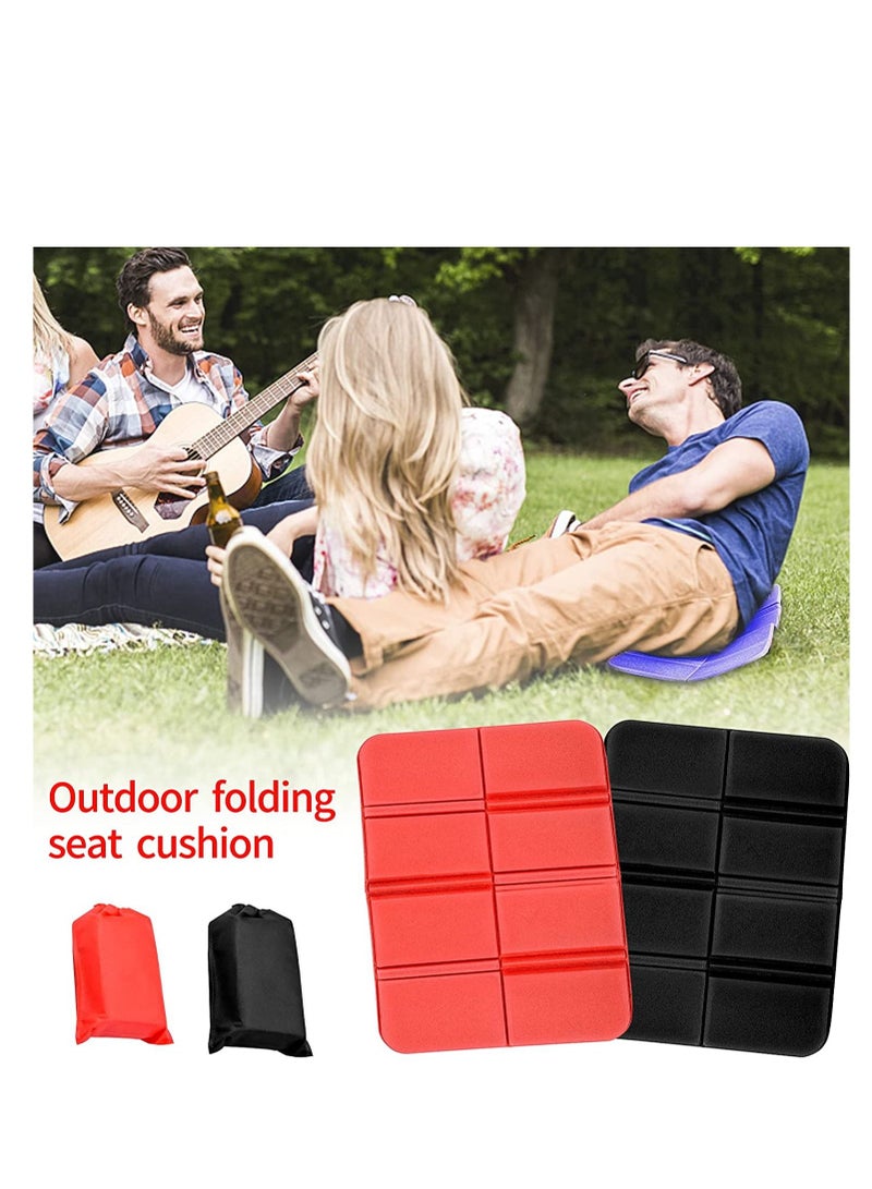 SYOSI Foldable Camping Mat Portable Waterproof Light Weight Hiking Seat Pad Insulated Foam Cushion Mat for Outdoor Stadium Seats Walkers Hiking Camping Park Picnic Playground 2PCS  - Image 3