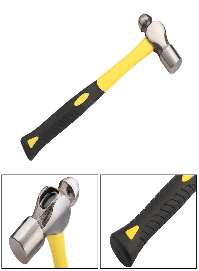 GENHAKON 3 PCS Ball Pain Hammer Set, 16oz+24oz+32oz, Sheet Metal Hammer, Ball-Peen Hammer with Forged Steel Head and Rubber Handle, by GENHAKON. - Image 3
