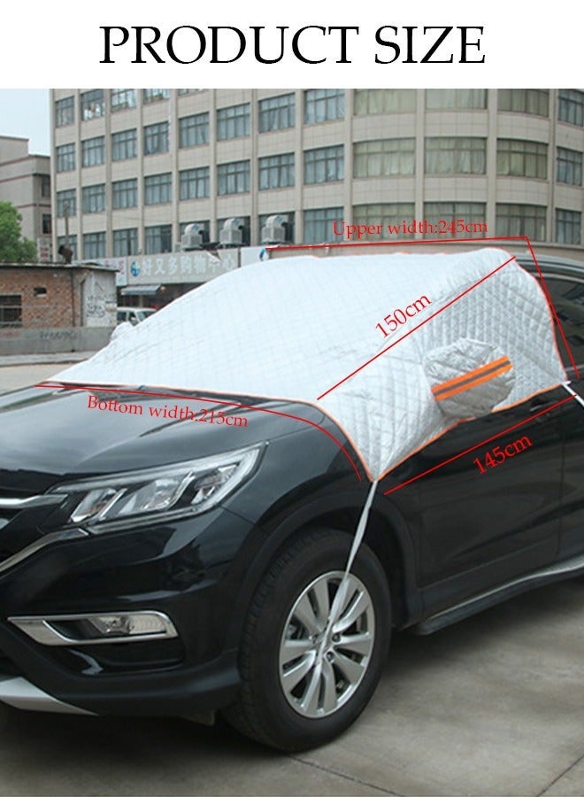 DUNISO Windshield Sunshade Covers For Car Foldable Water resistant Dust-proof Car Protection Cover For All Seasons - Image 4