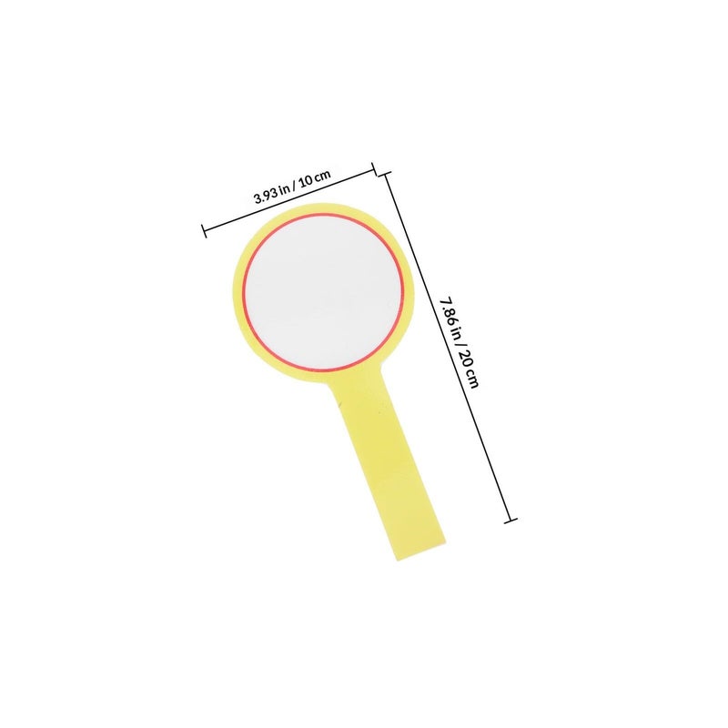Luxshiny 10pcs Dry Erase Paddles 10x20cm Small Whiteboards with Handle for Classroom Voting - Image 3