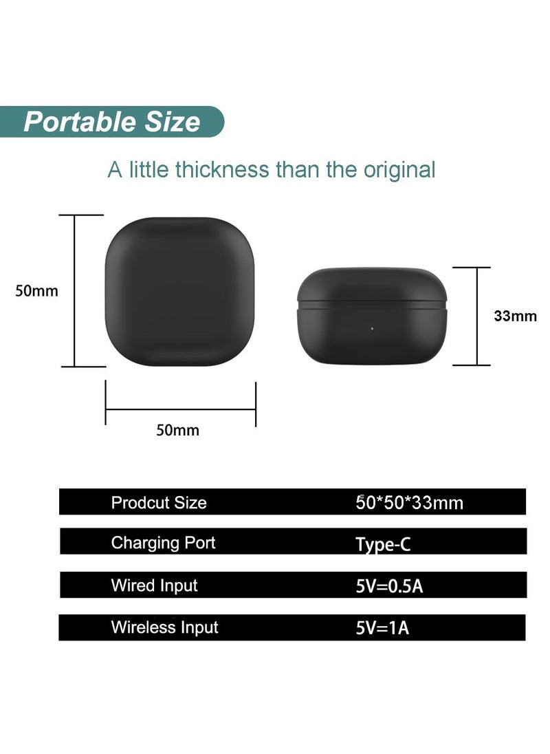 سيوسي - حافظة شحن لسماعات Samsung Galaxy Buds FE فقط، حافظة شاحن بديلة تدعم اقتران البلوتوث، شحن سلكي SM-R400، 600 مللي أمبير في الساعة - Image 1
