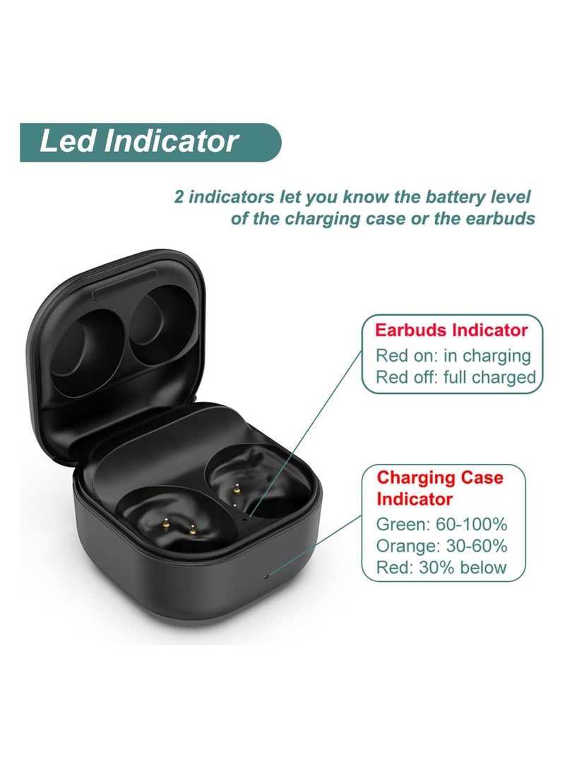 سيوسي - حافظة شحن لسماعات Samsung Galaxy Buds FE فقط، حافظة شاحن بديلة تدعم اقتران البلوتوث، شحن سلكي SM-R400، 600 مللي أمبير في الساعة - Image 1