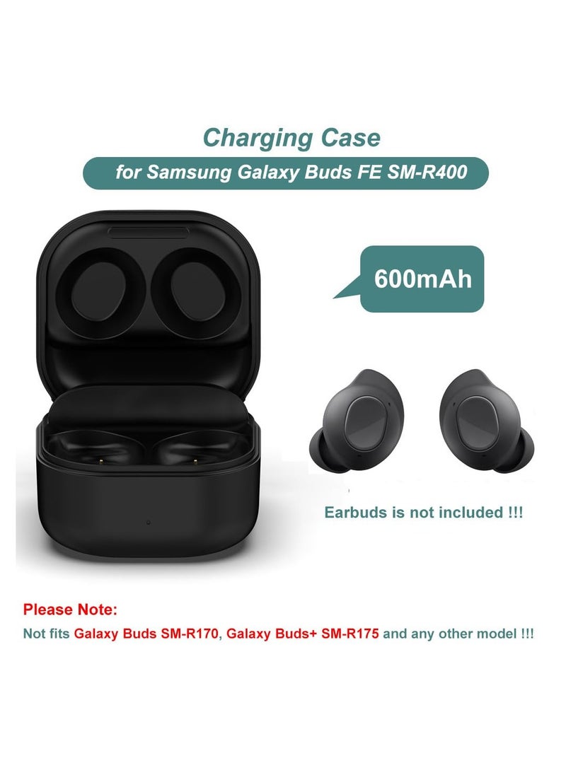 سيوسي - حافظة شحن لسماعات Samsung Galaxy Buds FE فقط، حافظة شاحن بديلة تدعم اقتران البلوتوث، شحن سلكي SM-R400، 600 مللي أمبير في الساعة - Image 1