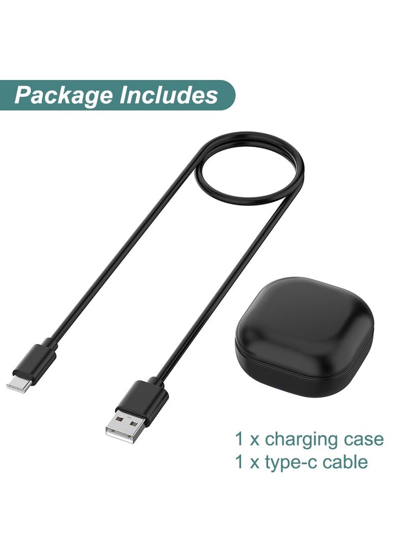 سيوسي - حافظة شحن لسماعات Samsung Galaxy Buds FE فقط، حافظة شاحن بديلة تدعم اقتران البلوتوث، شحن سلكي SM-R400، 600 مللي أمبير في الساعة - Image 1