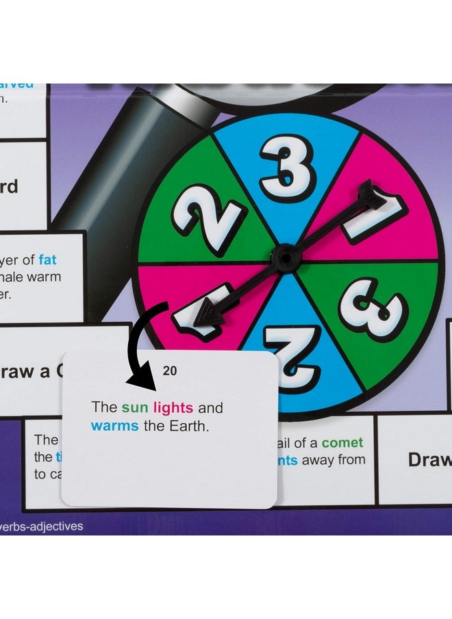 Learning Advantage - Spying Parts Of Speech - Board Games For Kids - Word Games - In-Home Learning - Sentence Building - Image 1