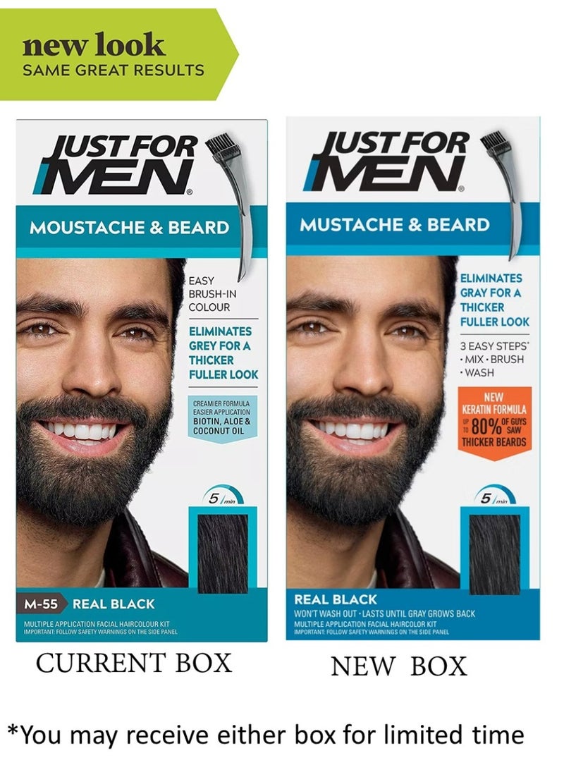 جست فور من صبغة اللحية والشارب من جَسَّتْ فور مَنِ  - أسود - Image 2