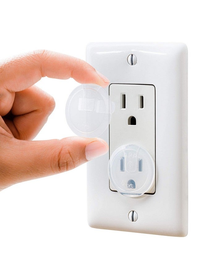 Wappa Baby Clear Outlet Covers (50 Pack) Value Pack - Baby Safety Outlet Plug Covers - Durable & Steady - Child Proof Your Outlets Easily - Image 1