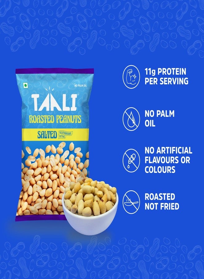 Taali Roasted Peanuts - Salted Peanuts |Crunchy Healthy Snacks | No Trans Fat, Gluten free, Roasted Not Fried (Pack of 4 x 150 gms)(weight may vary) - Image 4