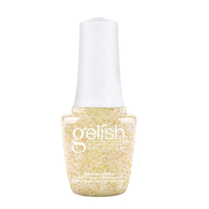 Gelish MINI Gel Nail Polish - 9mL TPO-Free Long-Lasting Soak Off, Vibrant Color, Professional Quality, High Shine, Chip-Resistant (All That Glitters Is Gold) - Image 1