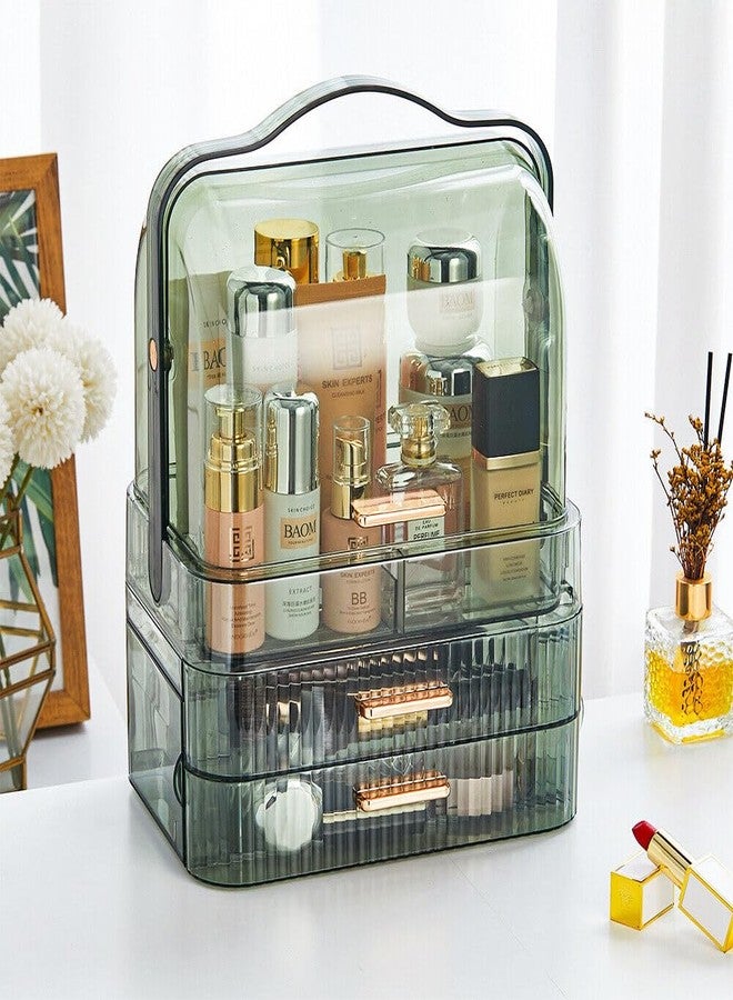 Furret Spacious Acrylic Cosmetic Organizer With Lid Make Up Organizers Storage Box Big Display organizer - Image 4