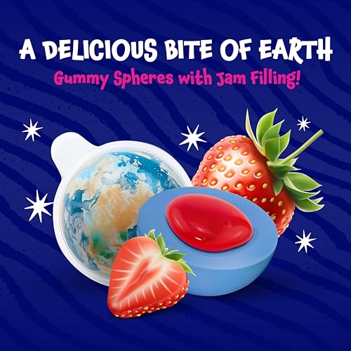 FUNTASTY Earth Planet Gummy Balls  19 Oz Jar 30 Count  Strawberry Jelly Filled Gummies  Individually Wrapped Gummy Candy  Space Candy  Earth Gummies for Goodie Bags - Image 5