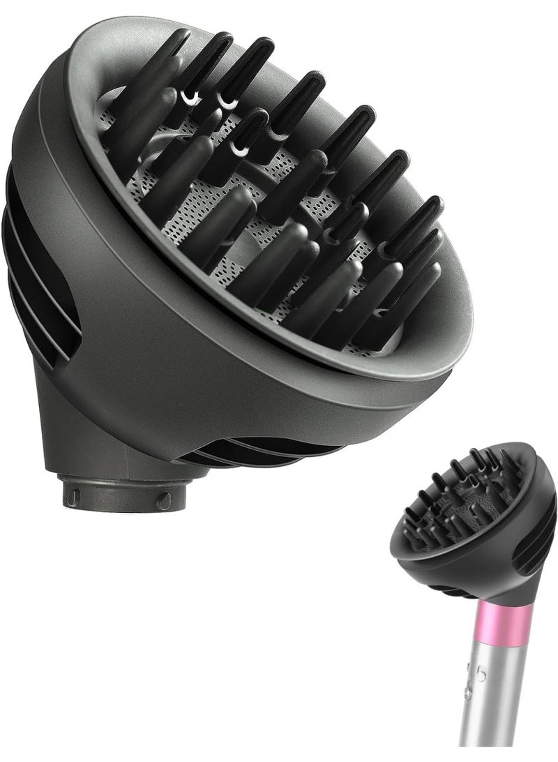 KISSUN Wave+Curl Diffuser for Dyson Airwrap Styler, Upgraded Diffuser Nozzle Attachment for Dyson Airwrap HS01 HS05 HS08 for Wavy Curly or Coily Hair Type - Image 1
