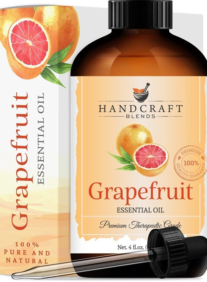 handcraft Blends Handcraft Grapefruit Essential Oil - 100% Pure and Natural - Premium Therapeutic Grade with Premium Glass Dropper - Huge 4 fl. Oz - Image 1