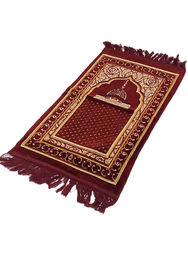 إيروريكس سجادة صلاة صغيرة للأطفال خفيفة الوزن قابلة للطي سجادة صلاة محمولة للبنات والأولاد متعددة الألوان مقاس 35 * 60 سم - Image 3