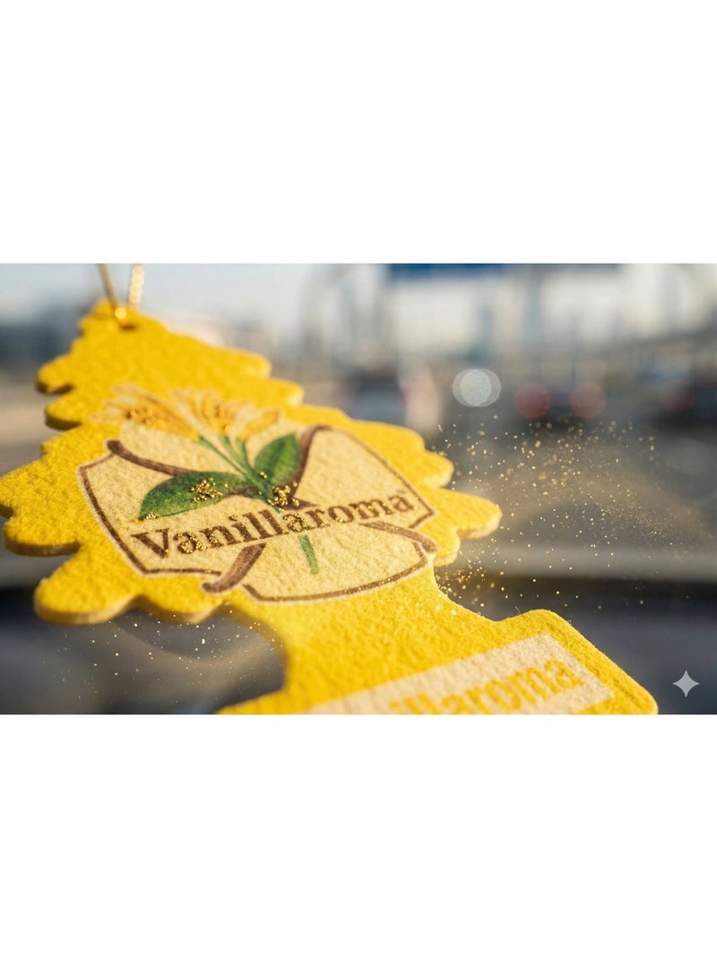 Little Trees Vanillaroma Car Air Freshener 6 Pcs Pack I Long Lasting Hanging Tree Fragrance for Car, Home & Office - Image 3