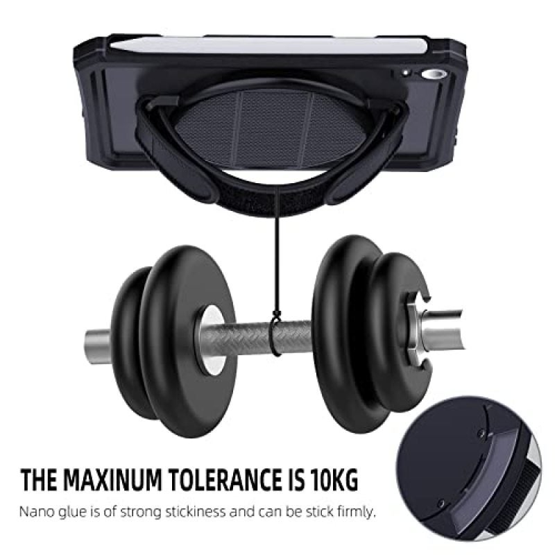 Universal Tablet Stand 7 To 12.9 Inches Black - Comfortable Bedtime Reading Secure Grip for Travel Hands-Free Viewing for Home Travel Bed Kitchen - Image 4