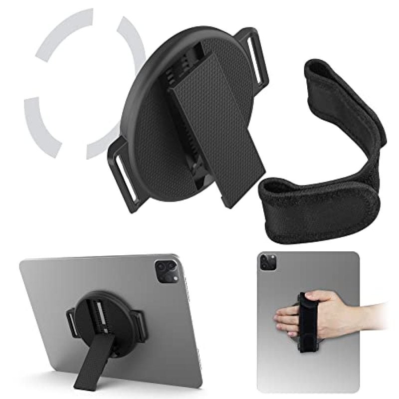 Universal Tablet Stand 7 To 12.9 Inches Black - Comfortable Bedtime Reading Secure Grip for Travel Hands-Free Viewing for Home Travel Bed Kitchen - Image 1