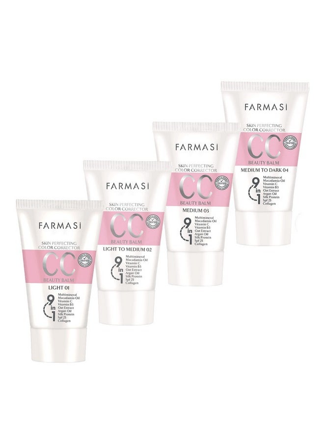 FARMASI - Cc Color Control Cream Natural And Flawless Finish Enriched Formula With Multimineral & Spf 25+ All Day Hold All Skin Types 1.7 Fl. Oz / 50 Ml (Medium) - Image 1