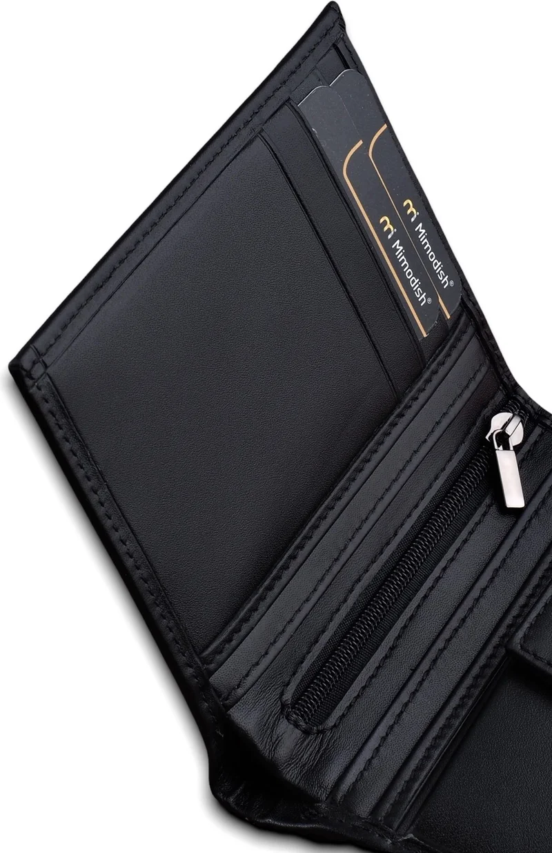 Mimodish 2501 Genuine Leather Coin Pocket Luxury Men's Wallet