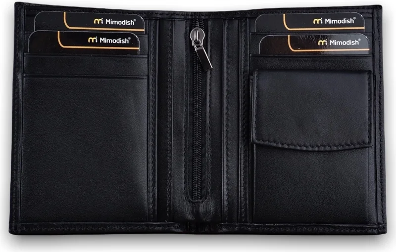 Mimodish 2501 Genuine Leather Coin Pocket Luxury Men's Wallet