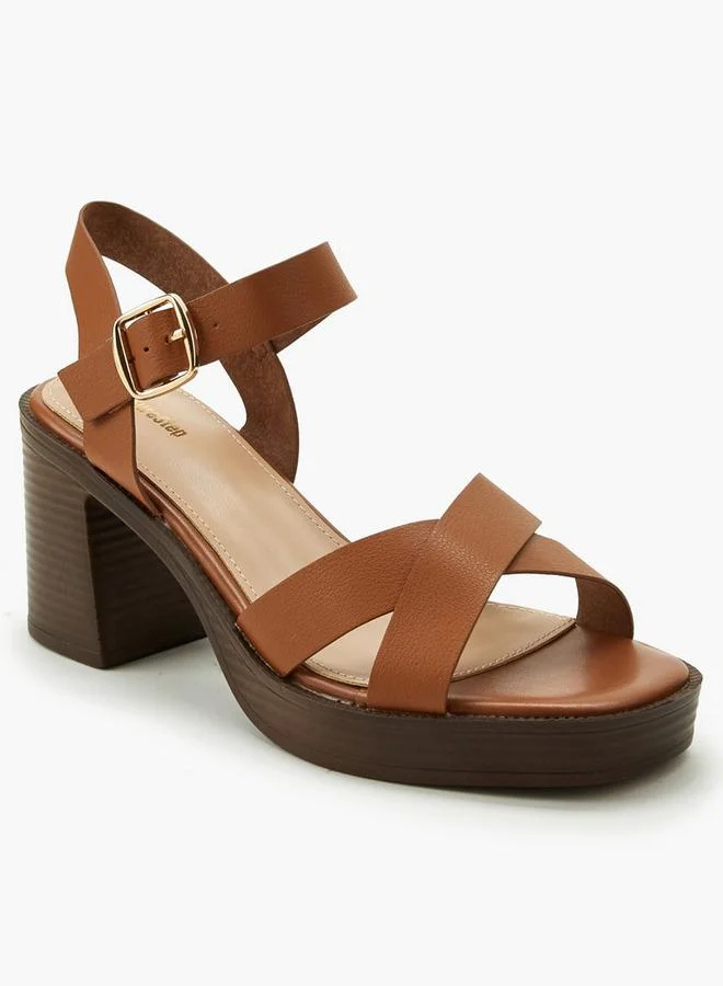 Surestep Women Cross Strap Platform Sandals
