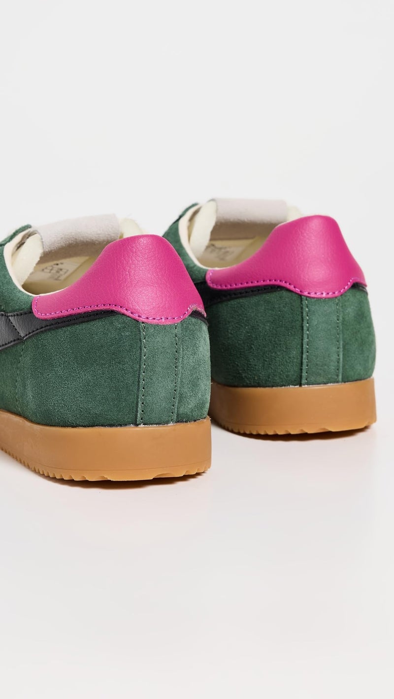Gola Women's Elan Sneakers, Evergreen/Black/Fuchsia, 7 Medium US - Image 3