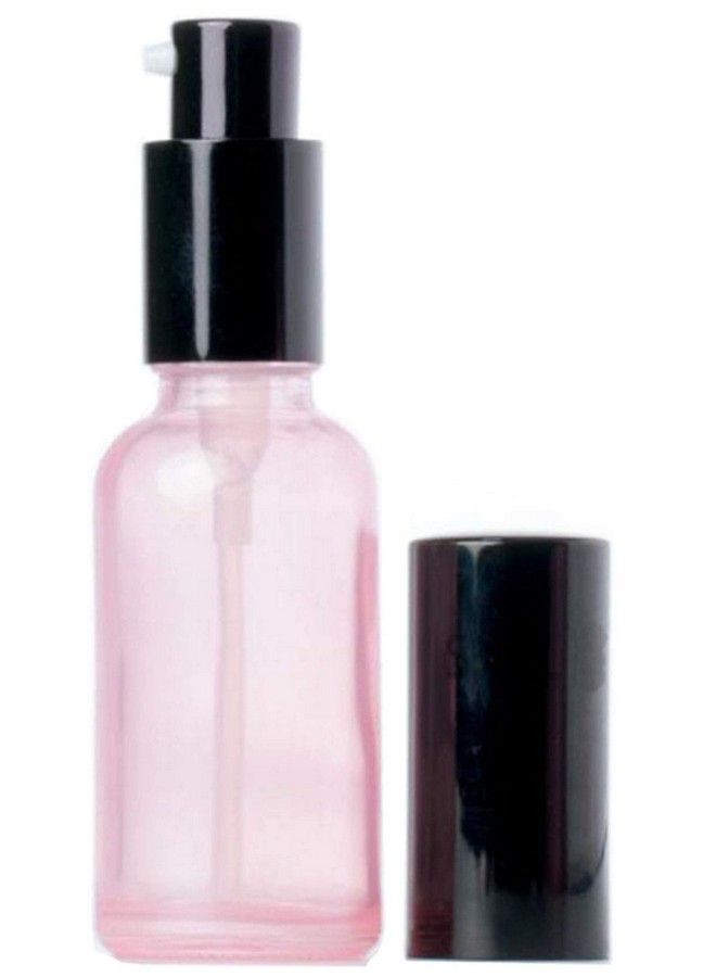 ASTRQLE 1Pc 3.4Oz 100Ml Pink Glass Empty Upscale Press Pump Bottles Jar Pot Vial Tube Containers For Makeup Lotion Serum Face Cream Facial Cleanser Toner Liquid Cosmetics Essential Oil Emulsion - Image 2