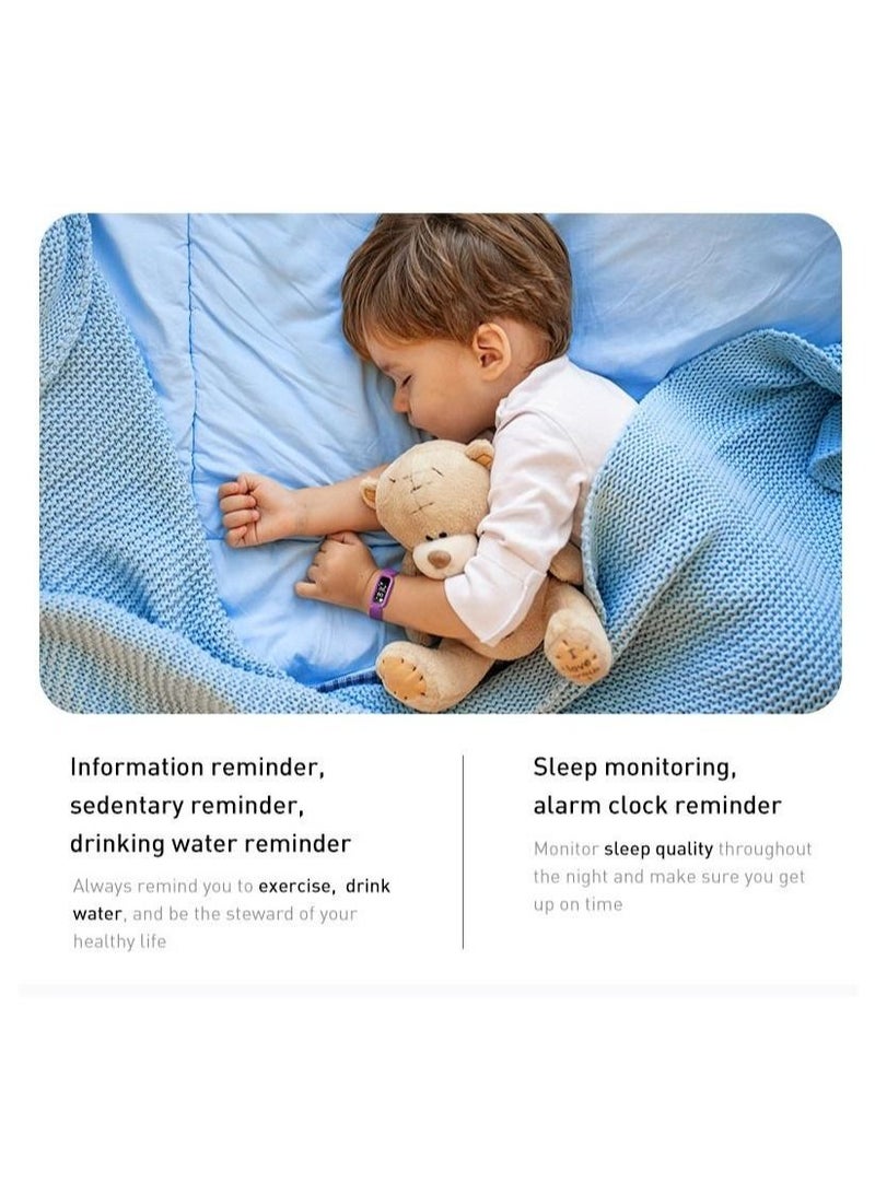 Children's Smartwatch S90 Fitness Bracelet Waterproof Alarm Clock Sleep Monitor Sport Wristband for Kids Girls Boys Gift (Blue) - Image 4