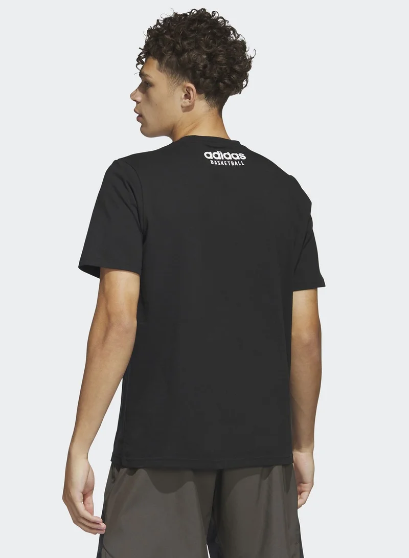 adidas تيشيرت بطبعة جرافيك