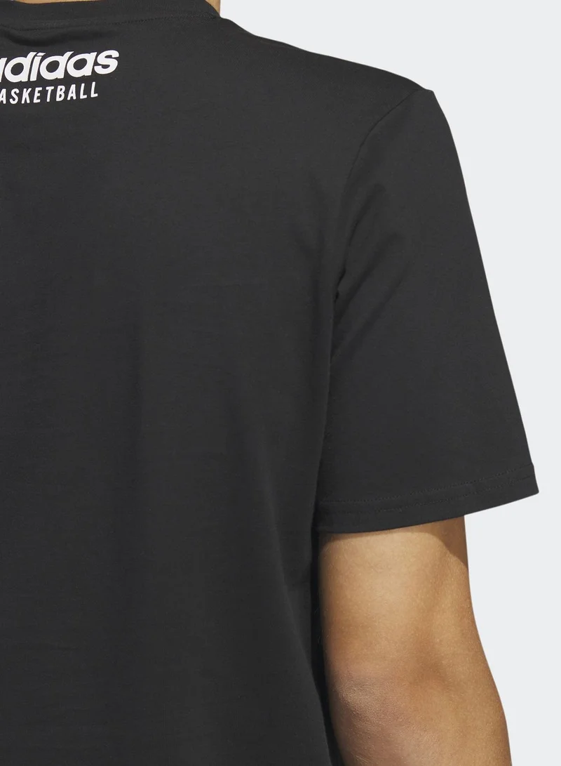 adidas تيشيرت بطبعة جرافيك