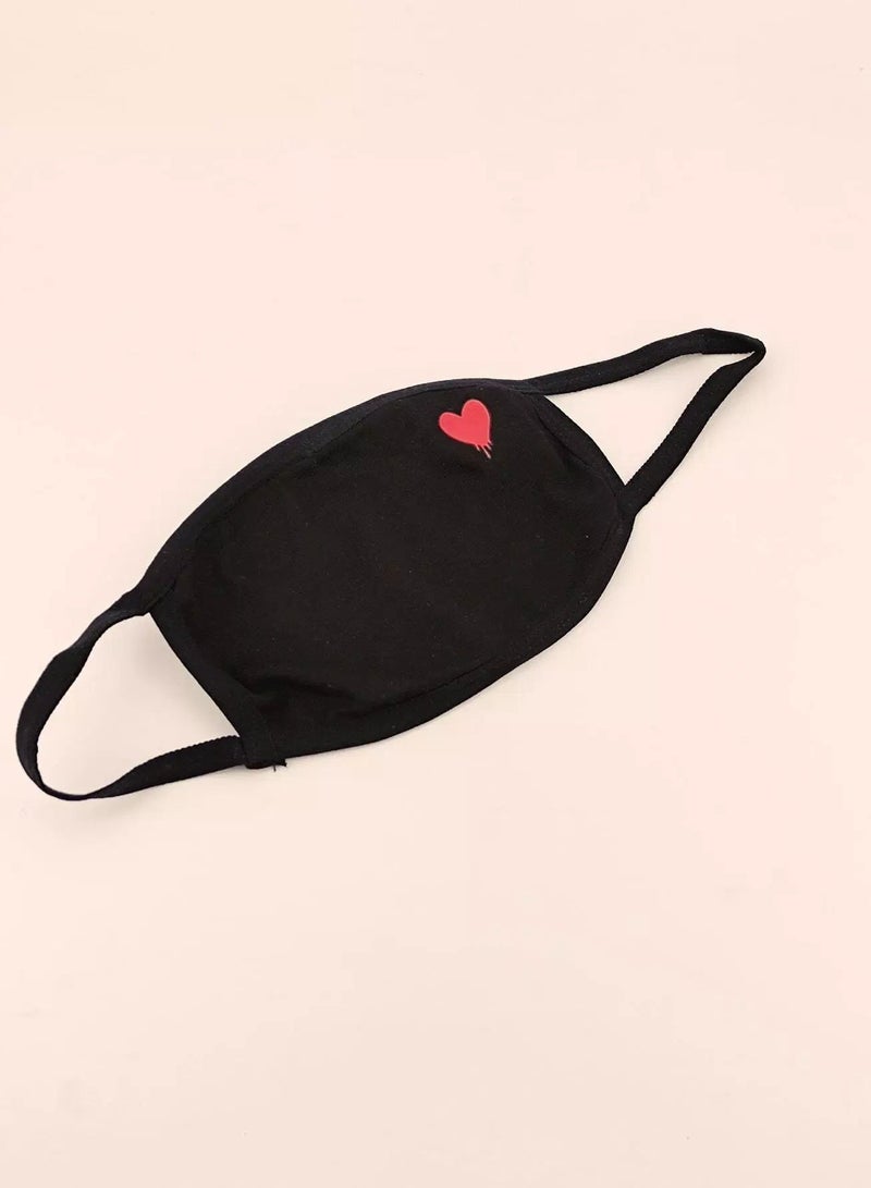 Heart Pattern Face Covering  - Image 1