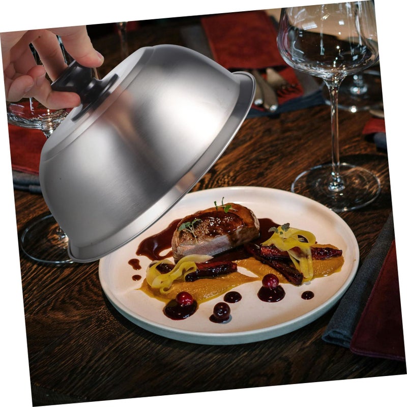 Stainless Steel Steak Splatter Guard Lid For Grilling Fish Oil Splash Easy To Clean - Image 5