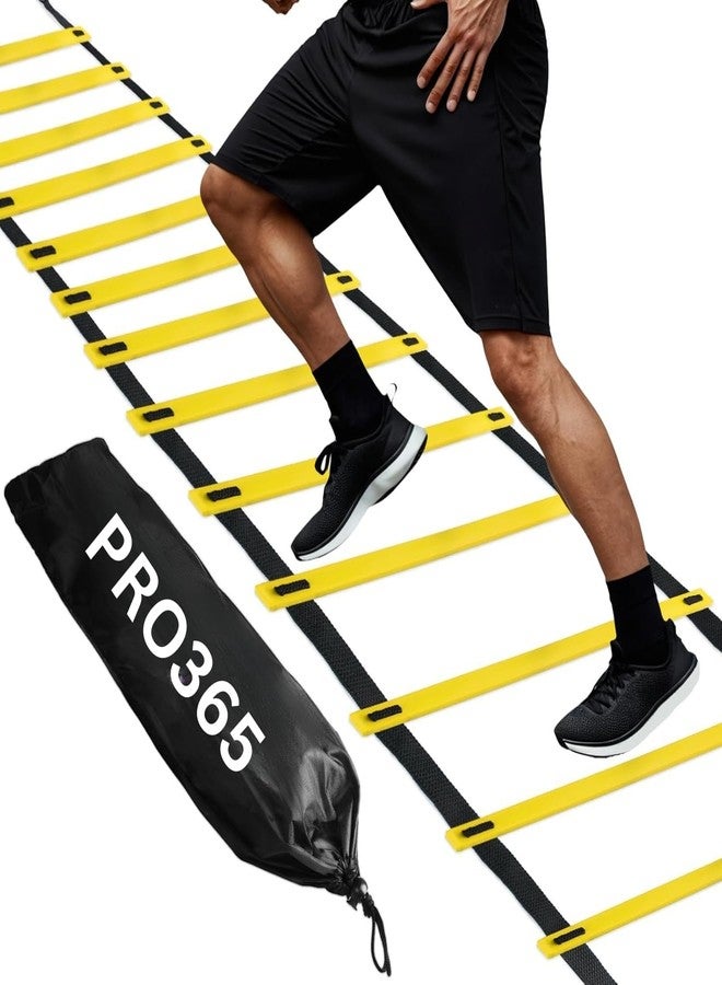 PRO365 Universal Self Training Agility Ladder | Ideal for Soccer, Football & Fitness Drills | Carry Bag Included | Multiple Rung Set | 1 Year Warranty - Image 1