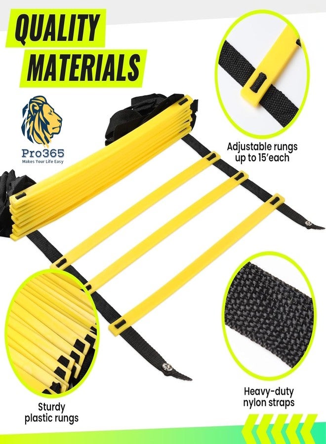 PRO365 Universal Self Training Agility Ladder | Ideal for Soccer, Football & Fitness Drills | Carry Bag Included | Multiple Rung Set | 1 Year Warranty - Image 4