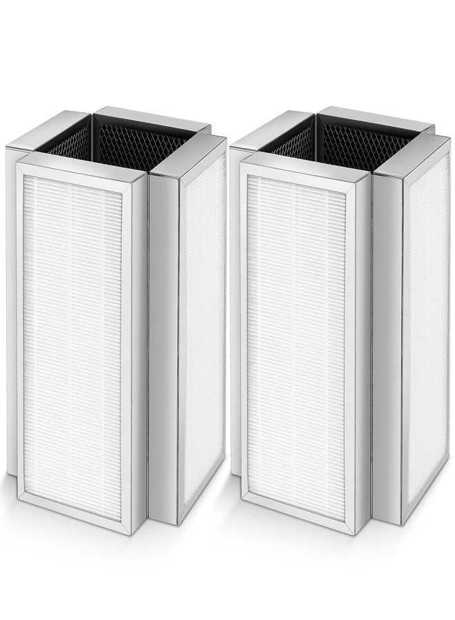 WILERDA Model 50 Replacement Filter, Compatible with MA Series 50W/50B/50S Air Purifier, 3-in-1 Activated Carbon Filter for Wildfire Smoke, Odors, Pollen, Dust ("50" Means Model) - 2 Pack - Image 1