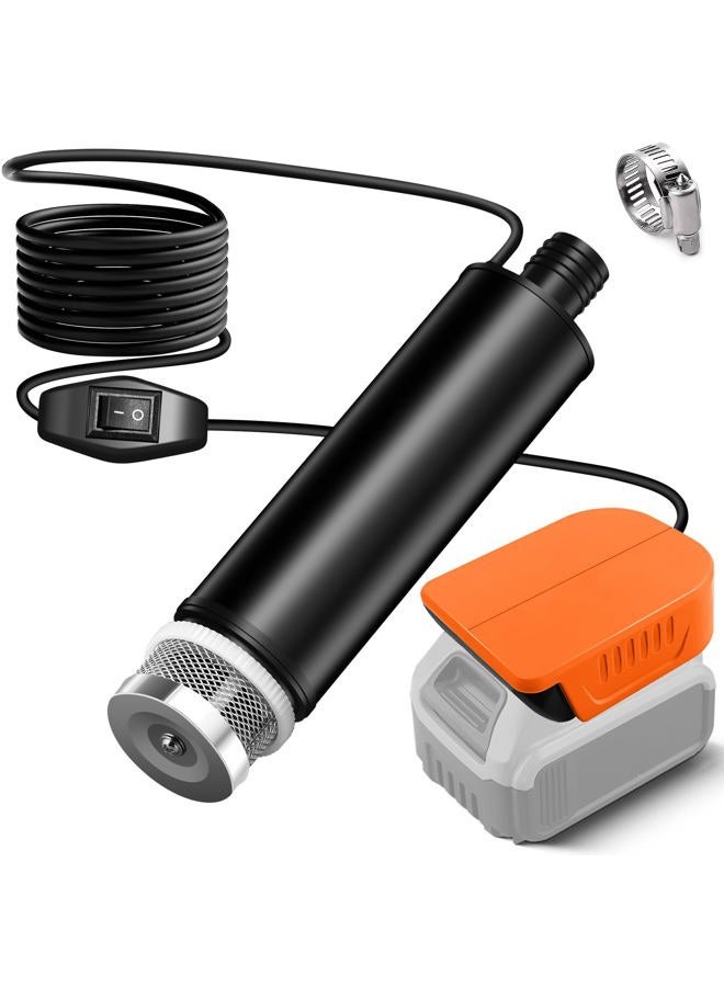 OGJUNX Transfer Pump Compatible with Dewalt 20V Battery, 500GPH Portable Water Pump with Sediment Filters, for Pool, Garden, Pond, Deep Well Draining (Tool Only) - Image 1