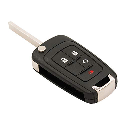 Keyless2Go Replacement for Keyless Remote 4 Button Flip Car Key Fob For OHT01060512 - Image 2