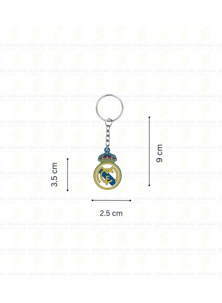 REAL MADRID CF 2D Keychain Metal Keychain Stainless Steel Pendant Key Chain - Image 2