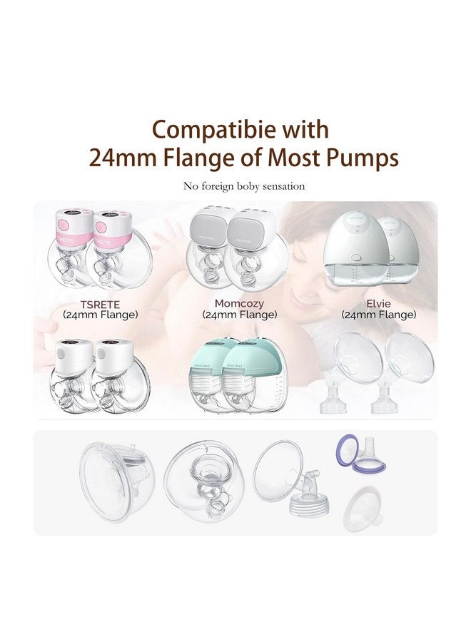 Hranio 17mm Flange Insert 6PC, Compatible with 17mm Flange Spectra/Flange Inserts for Spectra/Momcozy Flange Inserts/Momcozy Wearable Breast Pump Flange Insert/Flange Inserts for Medela Pump/Willow/TSRETE - Image 4