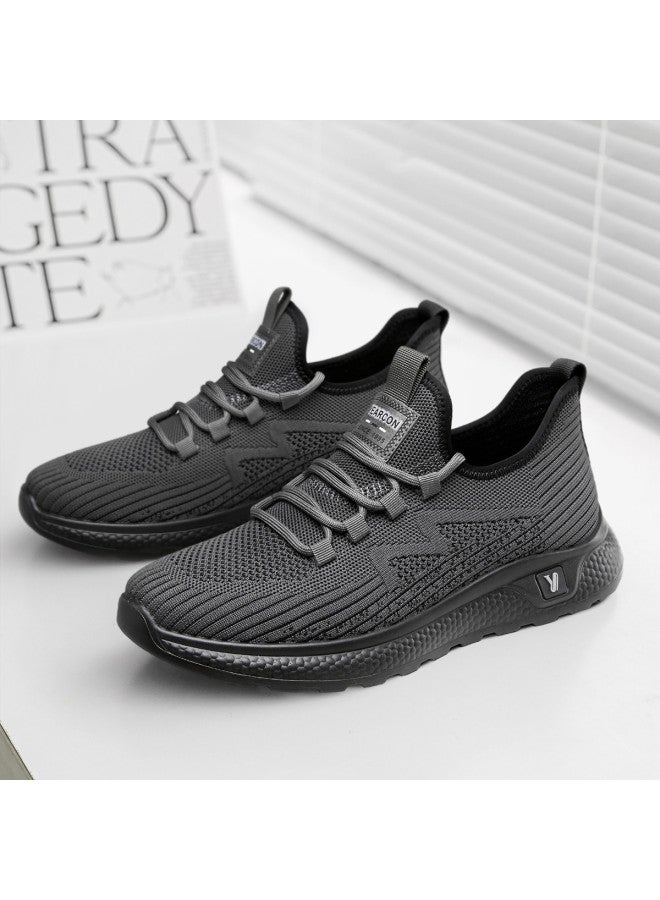 YEARCON Breathable】autumn Mesh Knitted Shoes, Breathable Casual Sneakers, Comfortable Lightweight Versatile Men's Leisure Shoes - Image 5