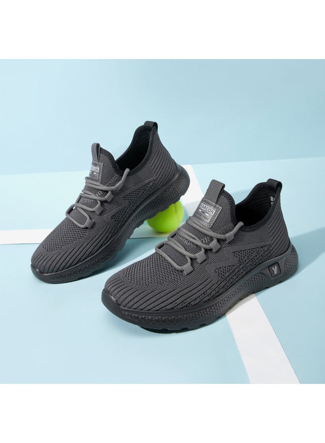 YEARCON Breathable】autumn Mesh Knitted Shoes, Breathable Casual Sneakers, Comfortable Lightweight Versatile Men's Leisure Shoes - Image 3