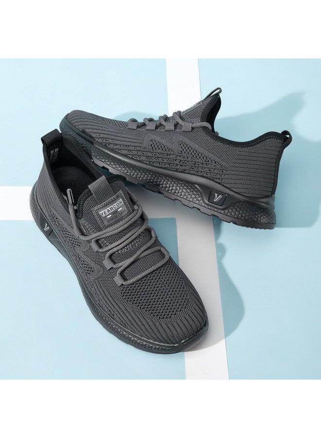 YEARCON Breathable】autumn Mesh Knitted Shoes, Breathable Casual Sneakers, Comfortable Lightweight Versatile Men's Leisure Shoes - Image 2