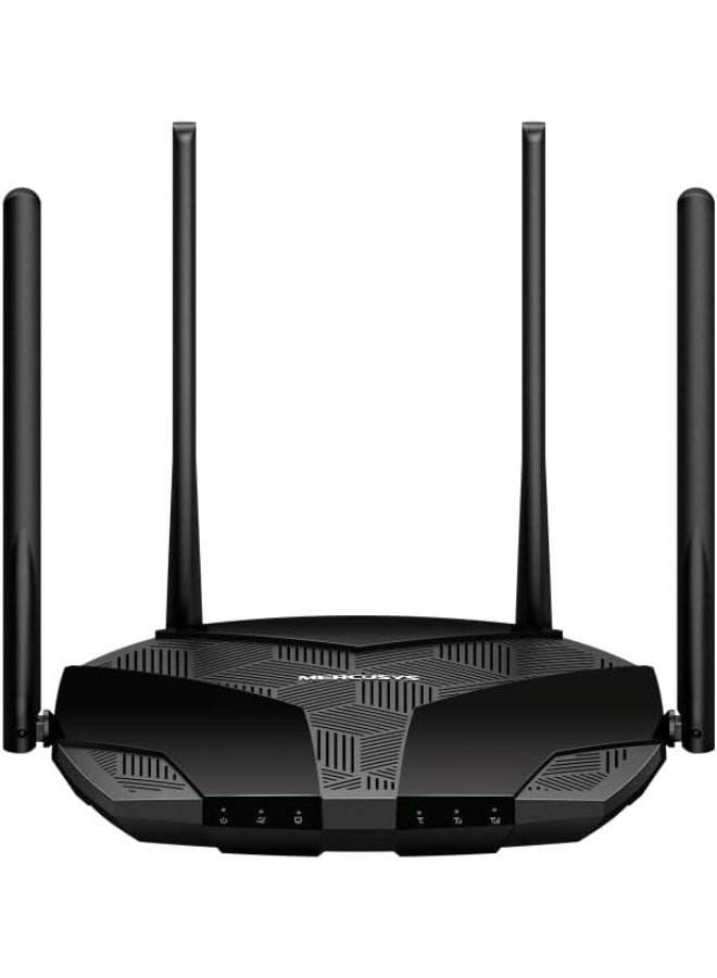 MERCUSYS AC1200 Wi-Fi 4G+ LTE Router, Build-In 300Mbps 4G LTE Modem
SPEED: 300 Mbps at 2.4 GHz, 867 Mbps at 5 GHz, 4G+ Cat6 300/50 Mbps
SPEC: 2× External Fixed Wi-Fi Antennas, 2× External Detachable LTE Antennas, 3× Gigabit LAN Ports, 1× Gigabit WAN/LAN Port, FDD-LTE (B1/B3/B5/B7/B8/B20/B28), TDD-LTE (B38/B40), HSPA+/UMTS (B1/B5/B8)
FEATURE: MERCUSYS APP,Nano SIM Card Plug and Play, 3G/4G Router/Wi-Fi Router Mode, SMS, IPv6, Parental Controls Black - Image 2