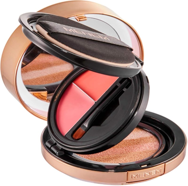 MENEM BEAUTE AQUA GG ROSE OF JERICHO MOISTURE CUSHION - 21 ROSE IVORY